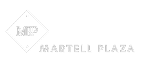 MARTELL PLAZA WHITE LOGO